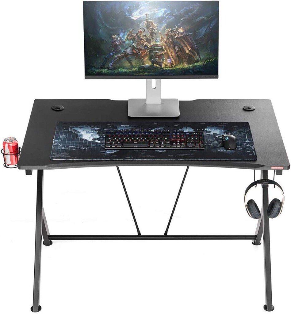 Gaming Desk, 115x74x76, Black hind ja info | Arvutilauad, kirjutuslauad | kaup24.ee