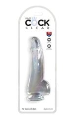 Peenise imitatsioon King Cock Clear, 19 cm hind ja info | Dildod | kaup24.ee