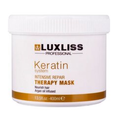 Keratiiniga taastav mask Luxliss Keratin Intensive Repair Therapy Mask, 400 ml hind ja info | Juuksepalsamid | kaup24.ee