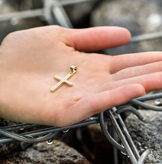 Позолоченный серебряный кулон Beneto Крест AGH592-GOLD цена и информация | Украшения на шею | kaup24.ee