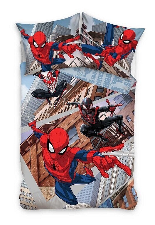 Laste voodipesukomplekt 140x200 Spiderman, 2-osaline hind ja info | Beebide ja laste voodipesu | kaup24.ee