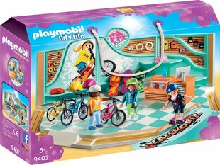 9402 PLAYMOBIL® City Life, Магазин велосипедов и скейтбордов цена и информация | Конструкторы и кубики | kaup24.ee