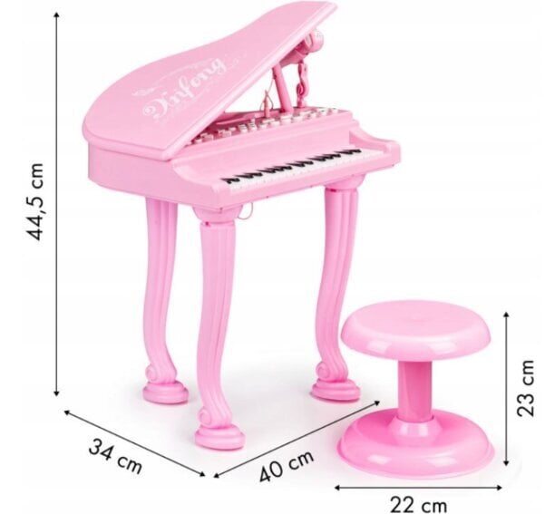 Lasteklaver karaokemikrofoniga, roosa hind ja info | Tüdrukute mänguasjad | kaup24.ee