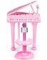 Lasteklaver karaokemikrofoniga, roosa цена и информация | Tüdrukute mänguasjad | kaup24.ee