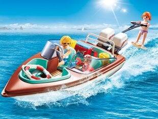 9428 PLAYMOBIL® Family Fun, Mootorpaat veealuse mootoriga цена и информация | Конструкторы и кубики | kaup24.ee