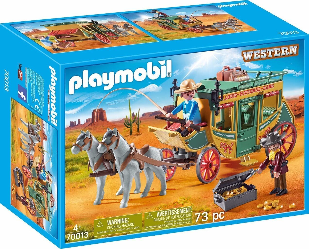 70013 PLAYMOBIL® Western, Ковбойский дилижанс цена | kaup24.ee