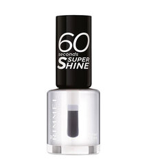 Rimmel London 60 Seconds Super Shine лак для ногтей 8 мл, 740 Clear цена и информация | Лаки для ногтей, укрепители для ногтей | kaup24.ee