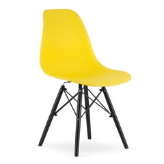 2-tooli komplekt Osaka, kollane/must hind ja info | Söögilaua toolid, köögitoolid | kaup24.ee