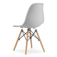 Набор из 3 стульев Osaka, серый/коричневый цена и информация | Стулья для кухни и столовой | kaup24.ee