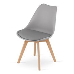 2-osaline toolide komplekt Mark, hall hind ja info | Söögilaua toolid, köögitoolid | kaup24.ee