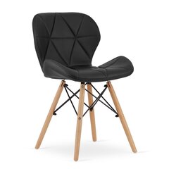 3-tooli komplekt Lago, must hind ja info | Söögilaua toolid, köögitoolid | kaup24.ee