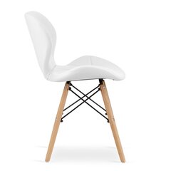 3-tooli komplekt Lago, valge hind ja info | Söögilaua toolid, köögitoolid | kaup24.ee