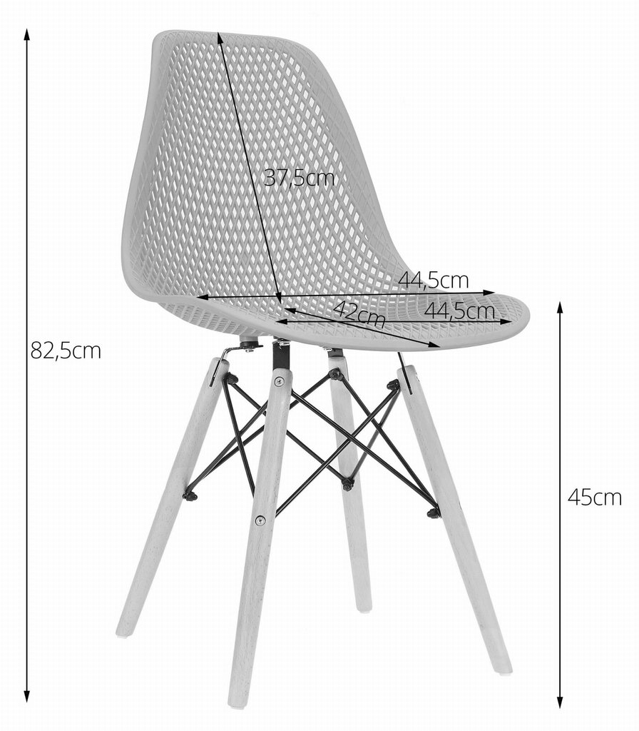 3-tooli komplekt Maro, must hind ja info | Söögitoolid, baaritoolid | kaup24.ee