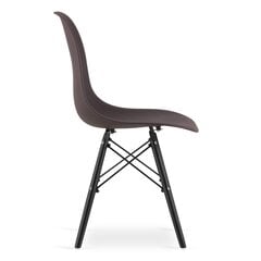 3-tooli komplekt Osaka, pruun/must hind ja info | Söögilaua toolid, köögitoolid | kaup24.ee