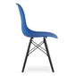 3-tooli komplekt Osaka, sinine/must hind ja info | Söögilaua toolid, köögitoolid | kaup24.ee