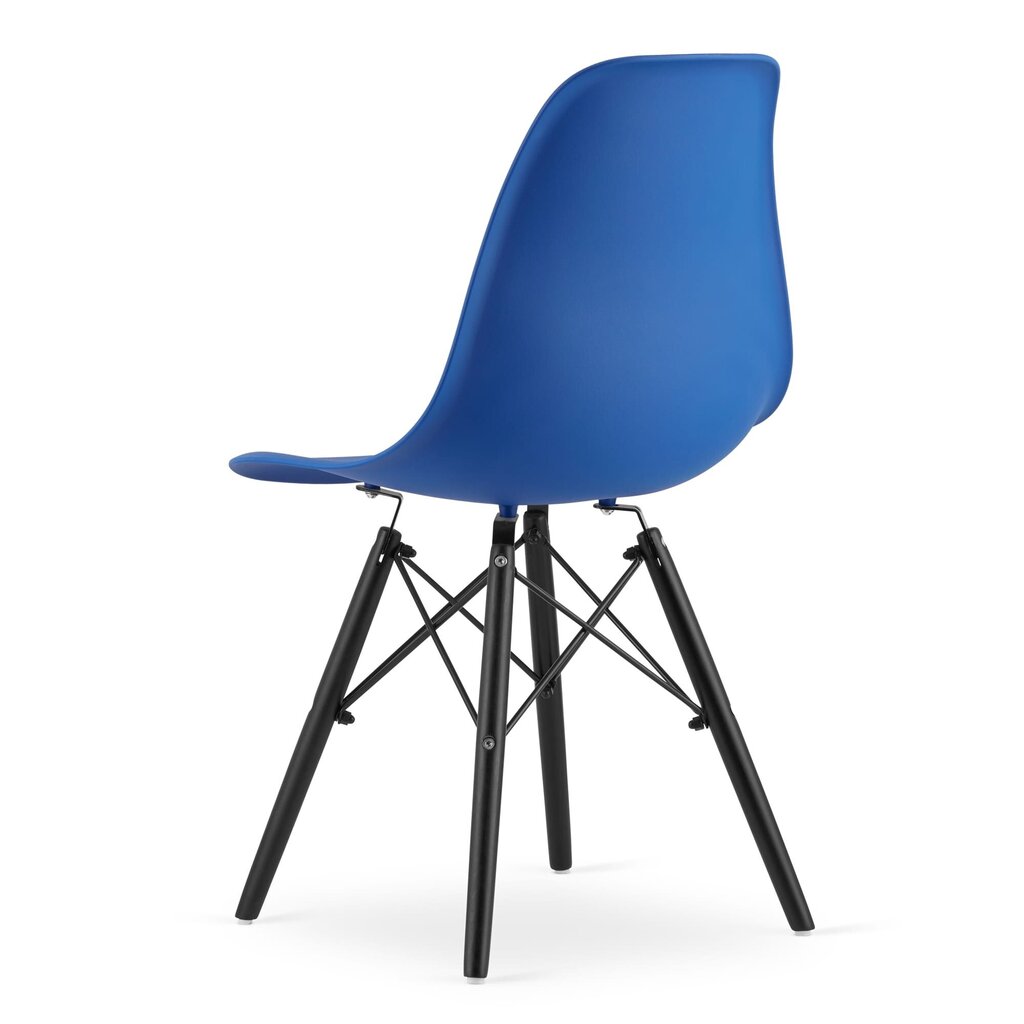 3-tooli komplekt Osaka, sinine/must hind ja info | Söögilaua toolid, köögitoolid | kaup24.ee