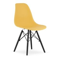 3-tooli komplekt Osaka, kollane/must hind ja info | Söögilaua toolid, köögitoolid | kaup24.ee