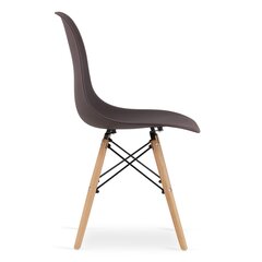 2-tooli komplekt Osaka, must/pruun hind ja info | Söögilaua toolid, köögitoolid | kaup24.ee