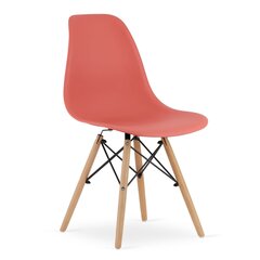 3-tooli komplekt Osaka, punane/pruun hind ja info | Söögitoolid, baaritoolid | kaup24.ee