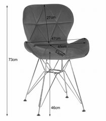 2-tooli komplekt Nest, sinine hind ja info | Söögilaua toolid, köögitoolid | kaup24.ee