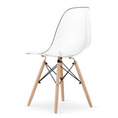 3-tooli komplekt Osaka, valge/pruun hind ja info | Söögilaua toolid, köögitoolid | kaup24.ee