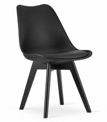 Набор из 3 стульев Mark, черный цена и информация | Стулья для кухни и столовой | kaup24.ee