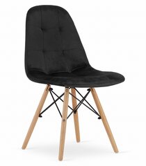 3-tooli komplekt Dumo, must hind ja info | Söögilaua toolid, köögitoolid | kaup24.ee