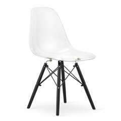 2-tooli komplekt Osaka, valge/must hind ja info | Söögilaua toolid, köögitoolid | kaup24.ee