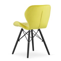 Набор из 2 стульев Lago, желтый цена и информация | Стулья для кухни и столовой | kaup24.ee