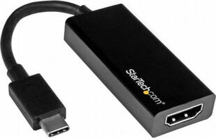 Adapter Startech USB C to HDMI Startech CDP2HD 4K Ultra HD Black hind ja info | USB jagajad, adapterid | kaup24.ee