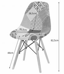 3-tooli komplekt Seul, erinevad värvid цена и информация | Стулья для кухни и столовой | kaup24.ee