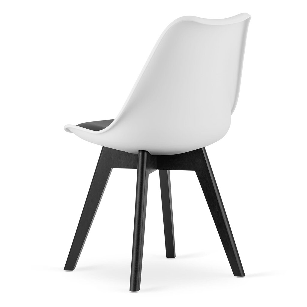 2-tooli komplekt Mark, must/valge цена и информация | Söögitoolid, baaritoolid | kaup24.ee