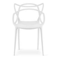 3-tooli komplekt Kato, valge цена и информация | Стулья для кухни и столовой | kaup24.ee