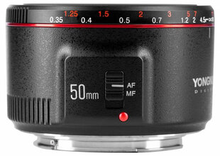 Yongnuo YN 50mm f/1.8 II Canon hind ja info | Objektiivid | kaup24.ee
