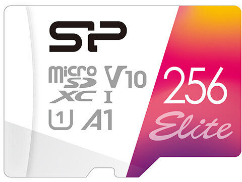 Mälukaart Silicon Power microSDXC 256GB Elite + adapter цена и информация | Mobiiltelefonide mälukaardid | kaup24.ee