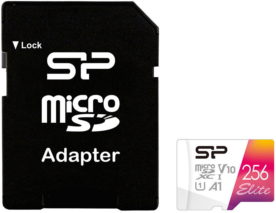 Mälukaart Silicon Power microSDXC 256GB Elite + adapter цена и информация | Mobiiltelefonide mälukaardid | kaup24.ee