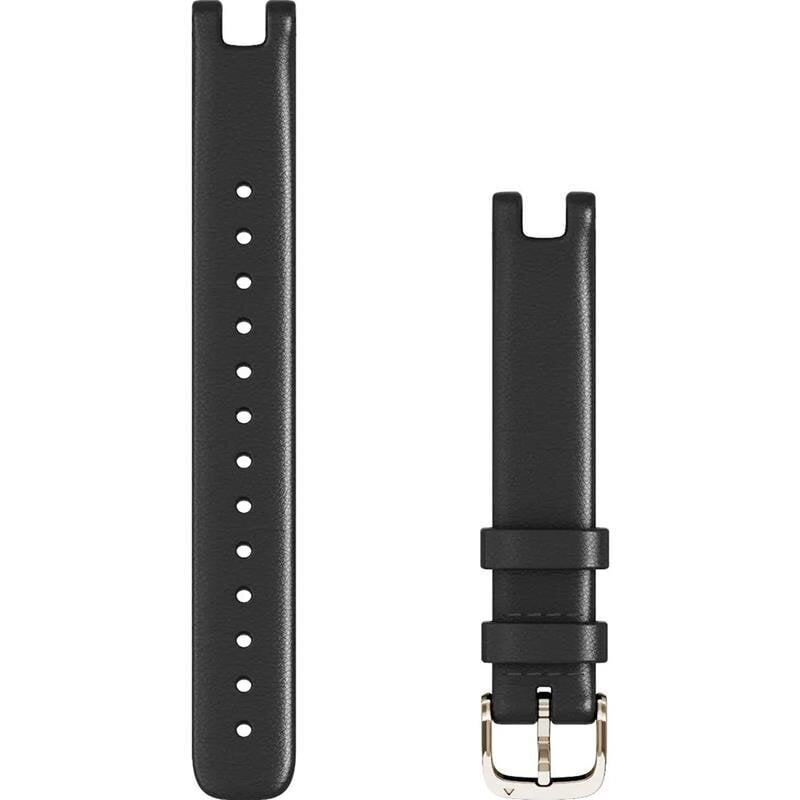 Kellarihm Garmin Lily Leather Band, must hind ja info | Nutikellade ja nutivõrude tarvikud | kaup24.ee