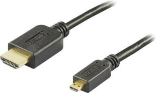 Videokaabel Deltaco HDMI-micro HDMI, 5 m цена и информация | Кабели и провода | kaup24.ee