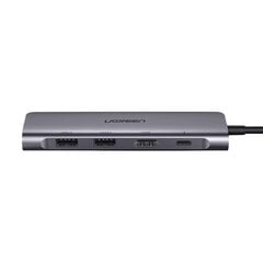 Адаптер HUB UGREEN CM195 USB-C на HDMI, 2x USB-A 3.0, SD/TF, PD цена и информация | Адаптеры и USB-hub | kaup24.ee