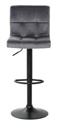 Gray velvet metal bar stool цена и информация | Стулья для кухни и столовой | kaup24.ee