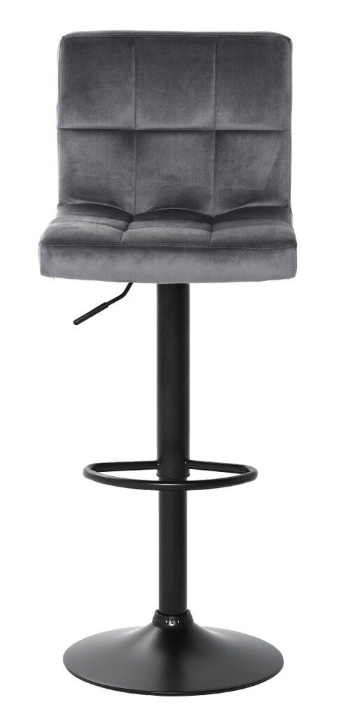 Gray velvet metal bar stool цена и информация | Söögitoolid, baaritoolid | kaup24.ee