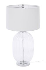 TABLE LAMP BERRY H99CM CREAM SHADE TRANSPARENT GLASS METAL CHROME hind ja info | Laualambid | kaup24.ee