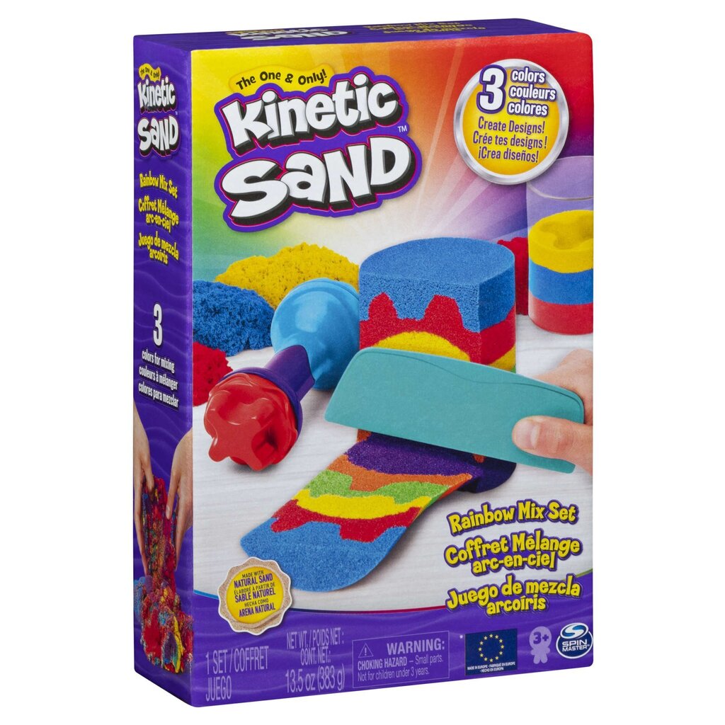 Kineetilise liiva komplekt Rainbow koos tarvikutega hind ja info | Arendavad mänguasjad | kaup24.ee