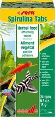 Kalatoit Sera Spirulina köögiviljad kleepuvate tablettidena, 24 tk hind ja info | Toit kaladele | kaup24.ee