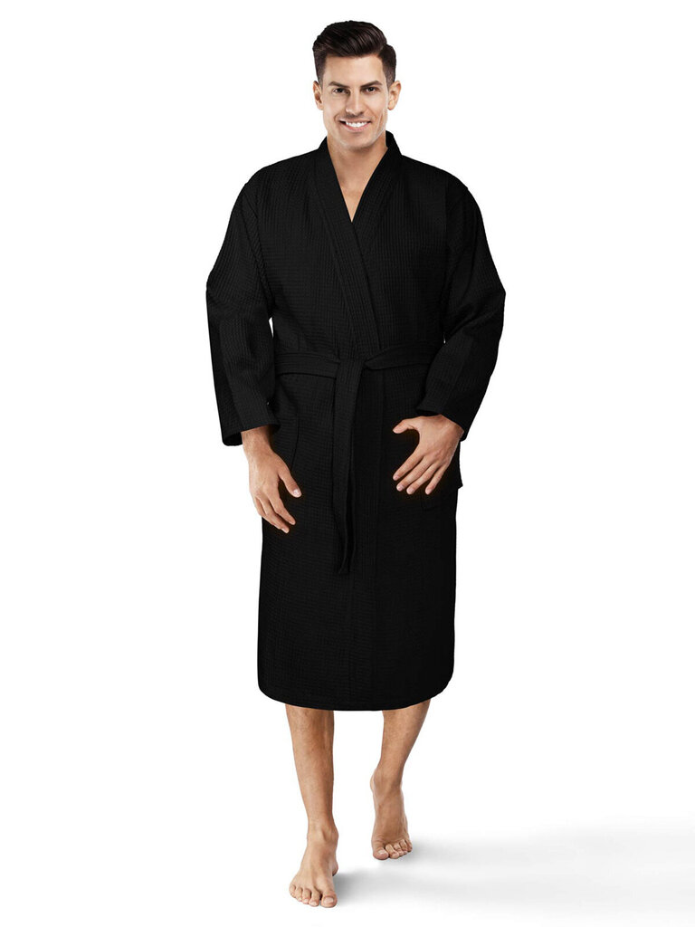 Spiin Robe Unisex A619, must hind ja info | Naiste hommikumantlid | kaup24.ee