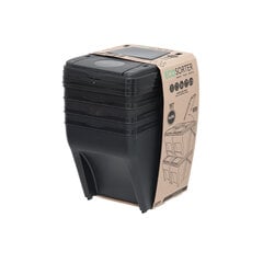Контейнер для сортировки мусора ECOsorter, 25Lx3, черный цена и информация | Мусорные баки | kaup24.ee