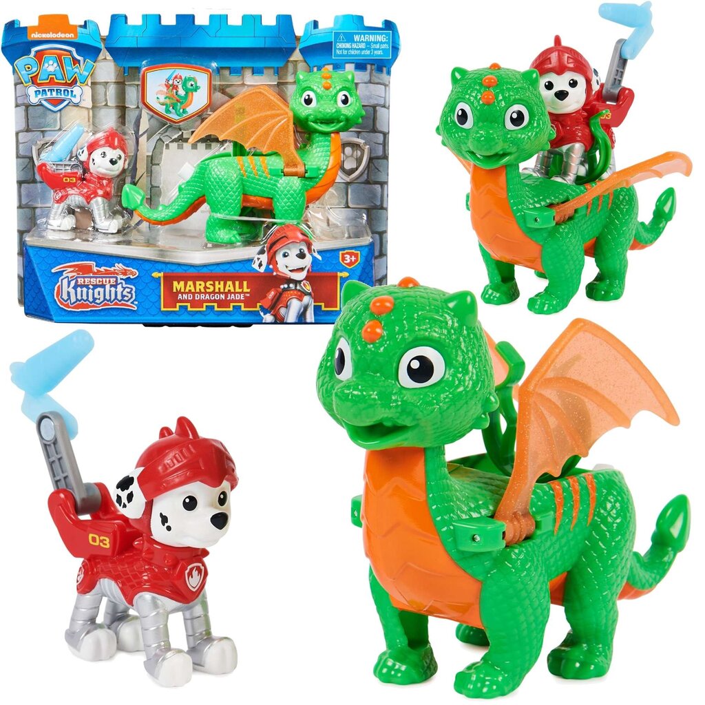 Figuurid Paw Patrol Marshall ja Jade Dragon hind ja info | Poiste mänguasjad | kaup24.ee