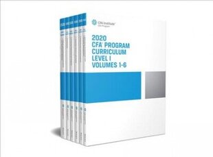 CFA Program Curriculum 2020 Level I Volumes 1-6 Box Set hind ja info | Majandusalased raamatud | kaup24.ee