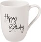 Tasside komplekt Villeroy & Boch Statement Happy Birthday, 2-osaline, 280 ml hind ja info | Klaasid, tassid ja kannud | kaup24.ee