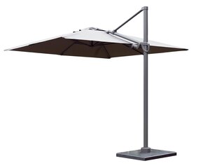 SIDE UMBRELLA KOS 300X300CM ALUMINUM ANTRACITE SPUNACRYLIC STONE GREY цена и информация | Зонты, маркизы, стойки | kaup24.ee